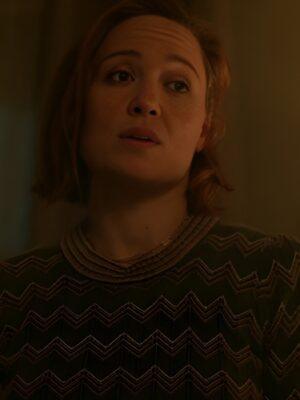 Will Trent S3 Erika Christensen Green Chevron Sweater