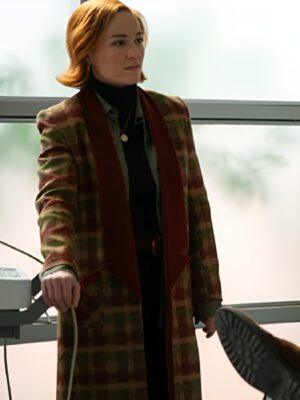Will Trent S3 Erika Christensen Multicolor Checkered Coat