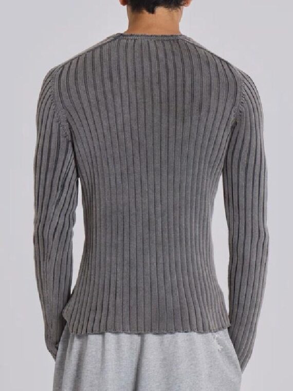 Battle Camp S1 Lorenzo Nobilio Gray Knitted Sweater