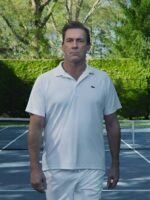 Your Friends And Neighbors 2025 Jon Hamm White Polo Shirt