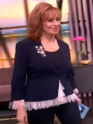 The View 2025 Joy Behar Lace Trim Blazer