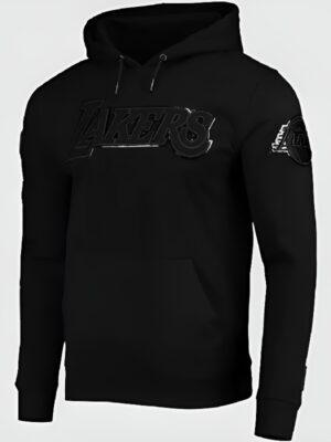 Los Angeles Lakers Black Triple Gloss Hoodie