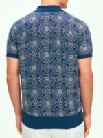 The White Lotus Patrick Schwarzenegger Blue Floral Shirt