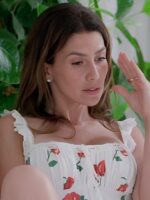 The Baldwins 2025 Hilaria Baldwin Cherry & Rose Print Dress