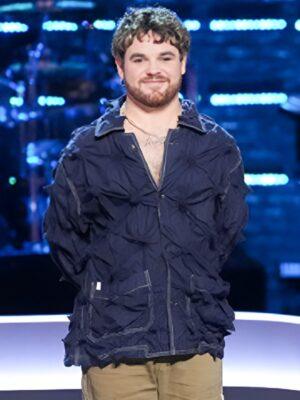 The Voice S27 Conor James Blue Spikey Jacket
