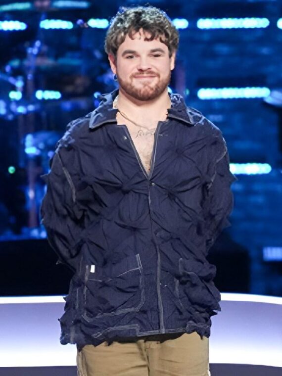 The Voice S27 Conor James Blue Spikey Jacket