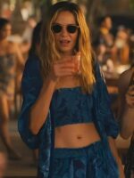 The White Lotus S3 Michelle Monaghan Blue Floral Kimono