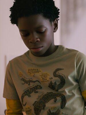 Tracker S02 Aidan Stoxx Green Reptile Printed T-Shirt