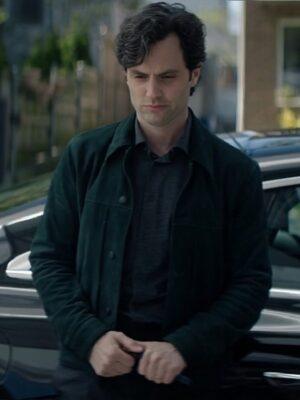 TV Series YOU Season 5 Joe Golberg Green Suede Jacket for men and women