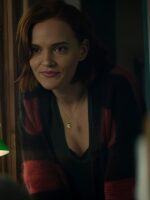 YOU S5 Madeline Brewer Striped Mohair Cardigan
