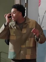 Abbott Elementary S04 Zack Fox Patchwork Jacket
