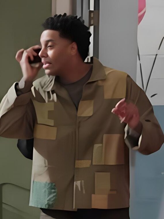 Abbott Elementary S04 Zack Fox Patchwork Jacket