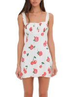 The Baldwins 2025 Hilaria Baldwin Cherry & Rose Print Dress