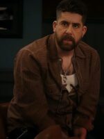 The Equalizer 2025 Harry Keshegian Brown Striped Shirt