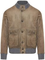 The View 2025 Michael Gandolfini Brown Suede Jacket
