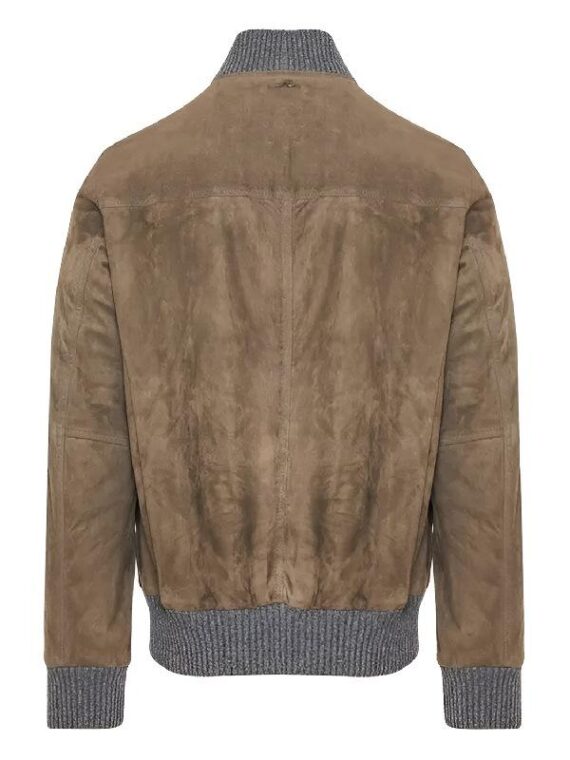 The View 2025 Michael Gandolfini Brown Suede Jacket
