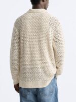 The Voice S27 Britton Moore Crochet Knit Polo Shirt