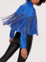 The Voice S27 Hailey Wright Blue Fringed Jacket