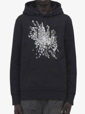 TV Show The Voice S27 John Legend Black Embroidered Pullover Hoodie