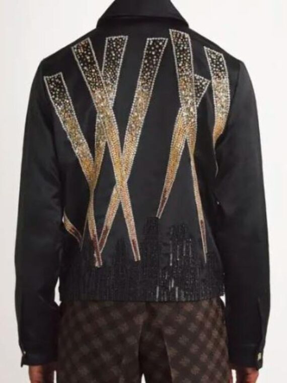 The voice S27 John legend Black Crystal Embellished Jacket