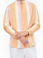 The White Lotus S03 Christian Friedel Striped Shirt