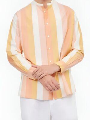 The White Lotus S03 Christian Friedel Striped Shirt