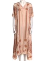 The White Lotus S3 Michelle Monaghan Printed Long Dress