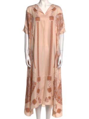 The White Lotus S03 Michelle Monaghan Printed Long Dress