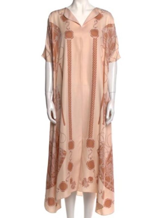 The White Lotus S3 Michelle Monaghan Printed Long Dress