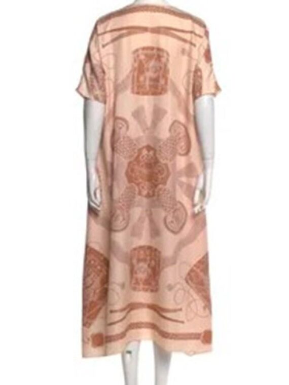 The White Lotus S3 Michelle Monaghan Printed Long Dress