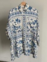 The White Lotus S03 Parker Posey Printed Mini Shirt Dress