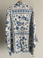The White Lotus S03 Parker Posey Printed Mini Shirt Dress