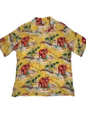 The White Lotus S03 Walton Goggins Elephants Print Shirt