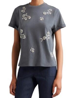 The Young and the Restless Sharon Case Grey Embellished T-Shirt