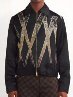 The voice S27 John legend Black Crystal Embellished Jacket