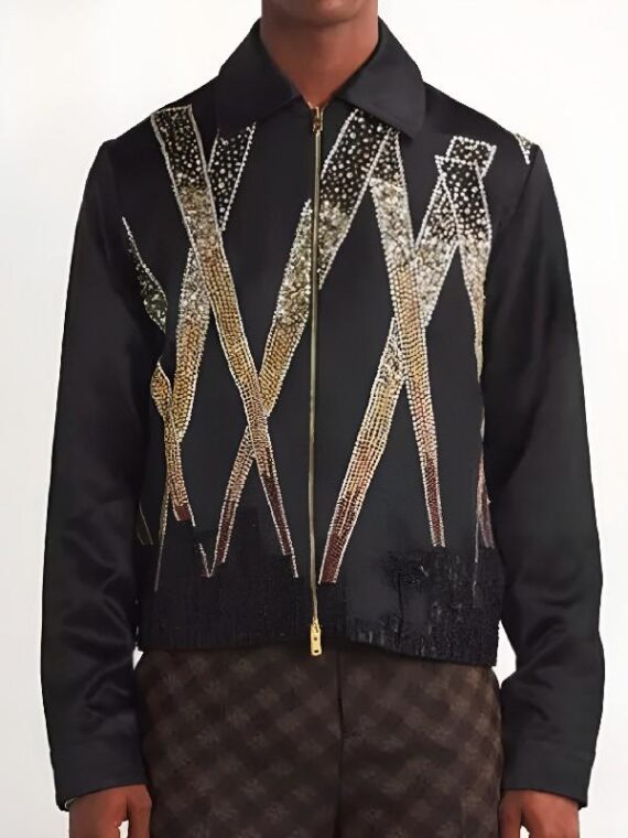 The voice S27 John legend Black Crystal Embellished Jacket