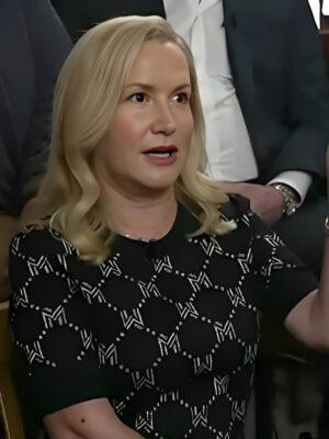 Today 2025 Angela Kinsey Black Sweater
