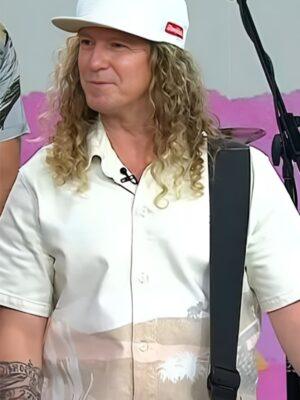 Today Show Barry Knox Beige Printed Shirt