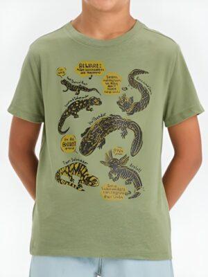 Tracker S02 Aidan Stoxx Green Reptile Printed T-Shirt