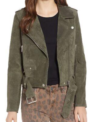 Tracker S02 Angie Hansley Suede Moto Jacket