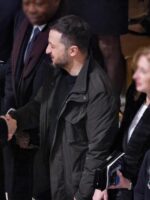 Volodymyr Zelensky Black Puffer Jacket