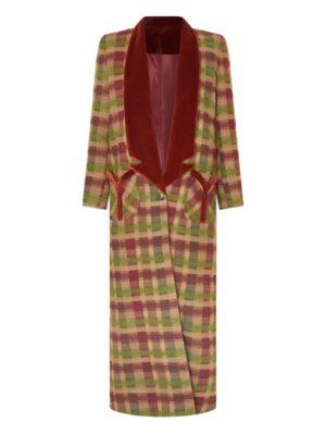 Will Trent S03 Erika Christensen Multicolor Checkered Coat