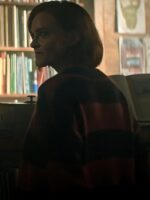 YOU S5 Madeline Brewer Striped Mohair Cardigan
