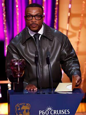 2025 BAFTA Awards Ashley Walters Black Leather Jacket