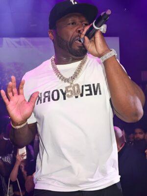50 Cent Miami Race White T-Shirt