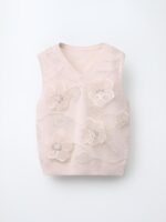 9-1-1 S8 Askyler Bell Beige Floral Knitted Vest