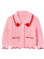 9-1-1 S8 Askyler Bell Pink Heart Detail Cardigan