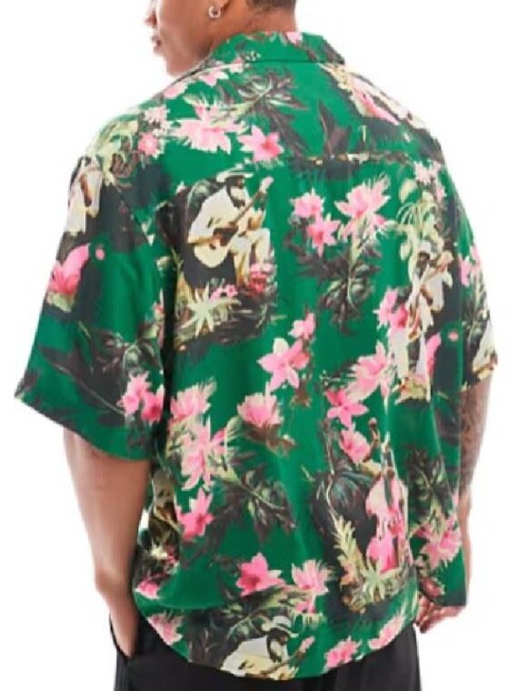 90 Day Fiance S11 Sarper Green Floral Shirt