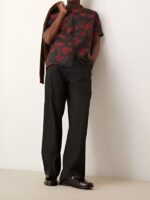 90 Day Hunt For Love Sojaboy Black & Red Floral Print Shirt