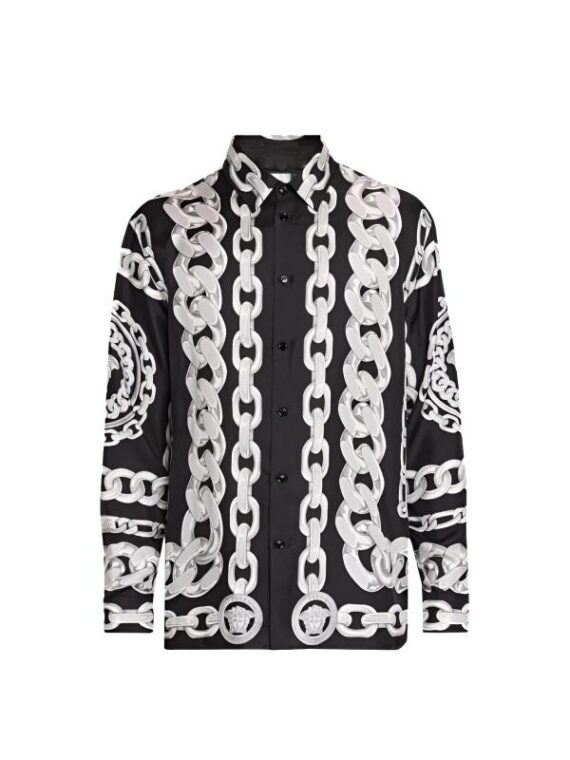Access Daily 2025 Mike Sorrentino Silver Chain Print Shirt